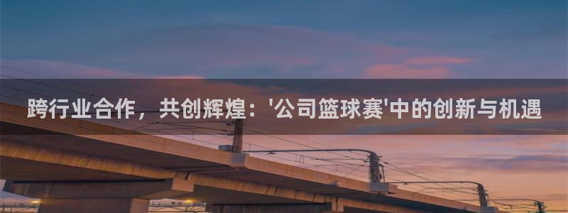 易游网官网平台：跨行业合作，共创辉煌：\'公司篮球赛\'中的